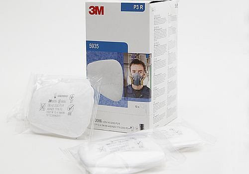 Filtre à particules 3M 5935P3, niveau de protection P3, UE : 1 paire, 149-243