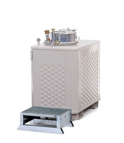 DENIOS multi-collecteur MS-TP-E, 900 litres, peint, pour point d'éclair inférieur à 55° C, 123-566