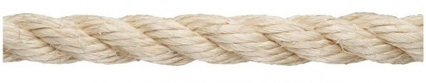 Dörner + Helmer Sisalseil natur, gedreht (Spule) 4-schäftig, 10 mm, Tragkraft 70 kg, VE: 70 m, 190032