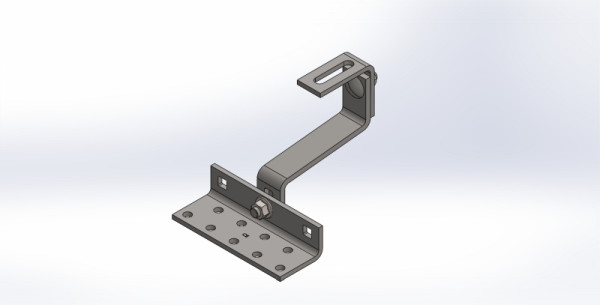 crochet de toit venturama pour charge moyenne, réglable sur 3 positions (1.4016 MT6x30x117mm), UE : 20 pièces, 1370857