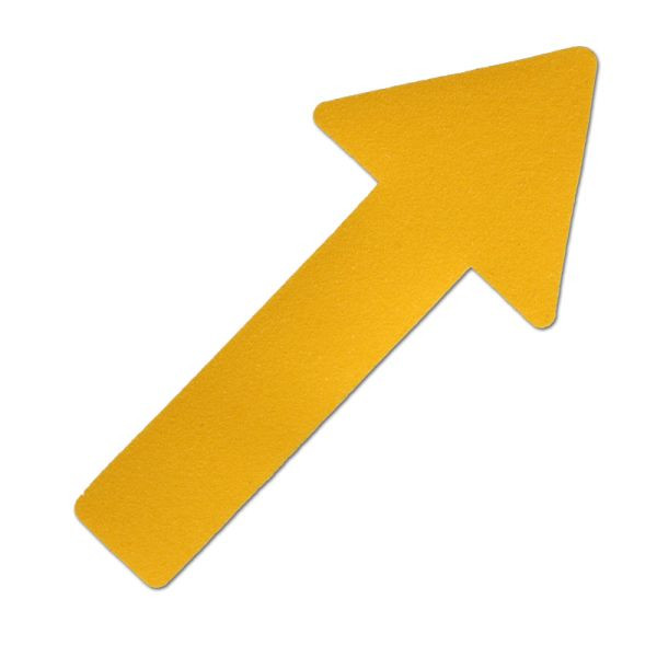 m2 revêtement anti-dérapant Information marquage universel flèche jaune 130x280mm, UE : 10 pièces, M1GV10P1