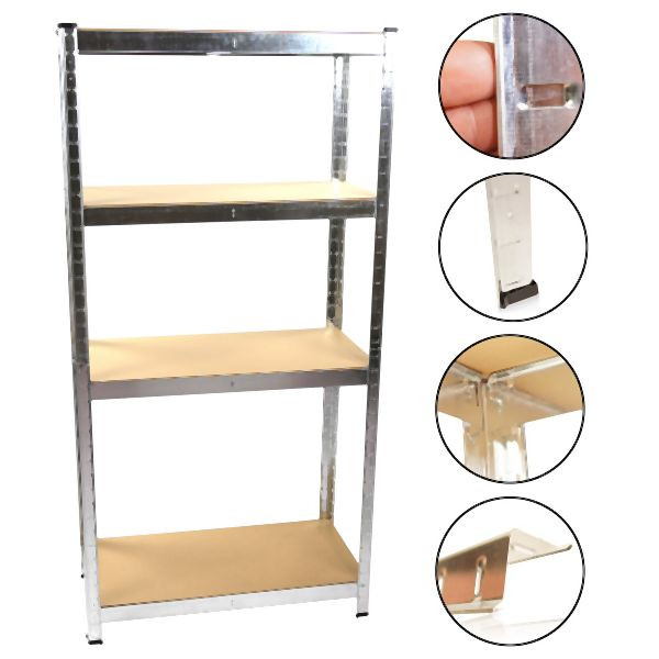 Etagère robuste Metra 80 x 40 x 160 cm, piètement MDF, 10828