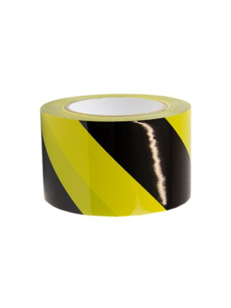Mehlhose ruban de marquage au sol de protection laminé noir/jaune 75mmx33m, KMLW07533