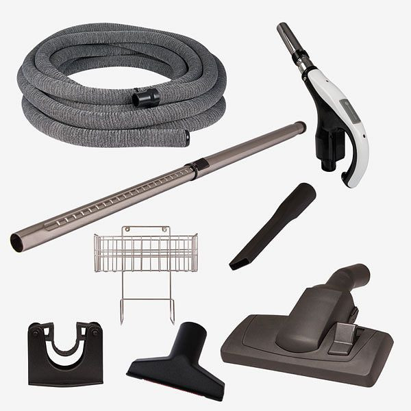 HKW RETRAFLEX - jeu d'accessoires 2 - tuyau d'aspiration de 9,1 m de long (avec couvercle), 056091