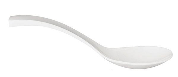 Cuillère à salade APS, 24 x 7 cm, hauteur : 4,5 cm, mélamine, blanc, 84035