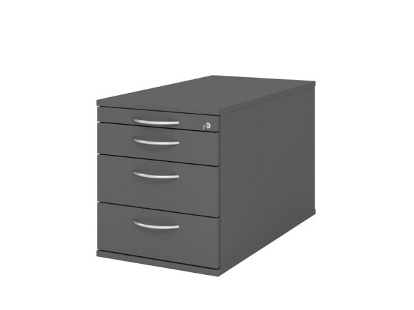 Conteneur roulant Hammerbacher 80cm, 3 tiroirs, serrure BM graphite, VTC30/G/G/BM