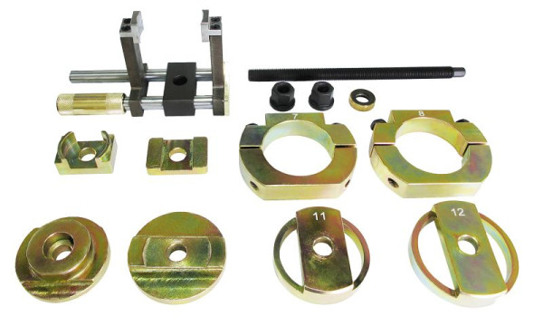 Jeu d'outils SW-Stahl support d'essieu arrière en caoutchouc BMW, diamètre 78 mm à l'avant et 85 mm à l'arrière, 302308L
