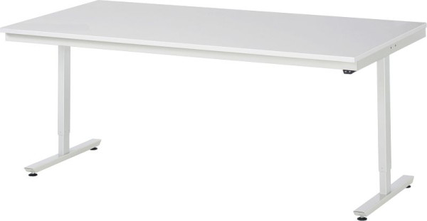Table de travail RAU série adlatus 150 (réglable électriquement en hauteur), plateau en mélamine EGB, 2000x720-1120x1000 mm, 08-AT-200-100-ME