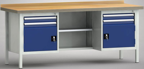 Etabli standard KLW 2000 x 700 x 840 mm L x P x H, WS213N-2000M40-E2005