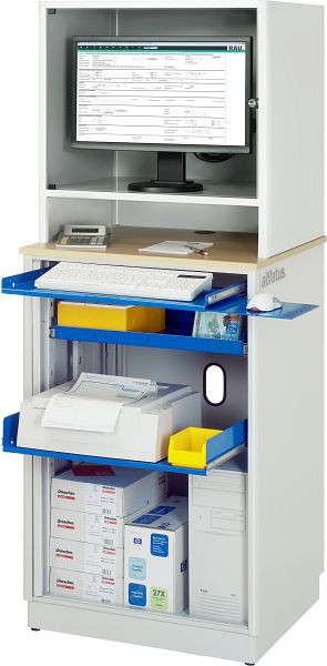 Station informatique RAU adlatus - modèle 2025, L720 x P660 x H1810 mm, 07-2025.11