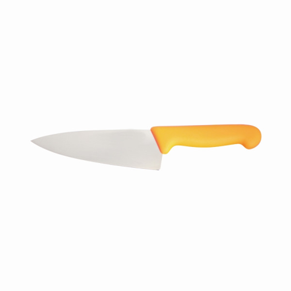Couteau de chef Schneider, taille : 16 cm, manche jaune, 260803