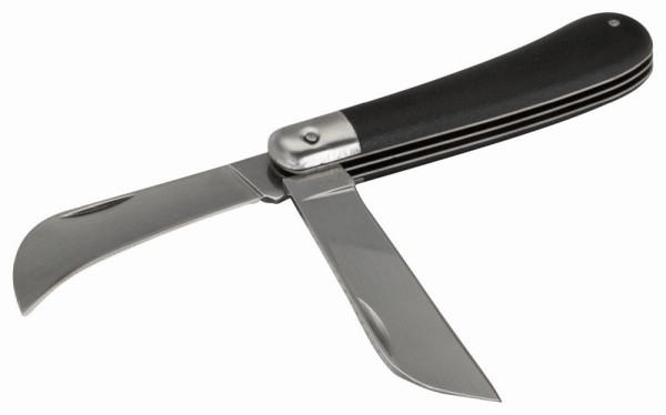 Couteau d'électricien Bahco, pliable, manche plastique, 2 lames, 2820EF4