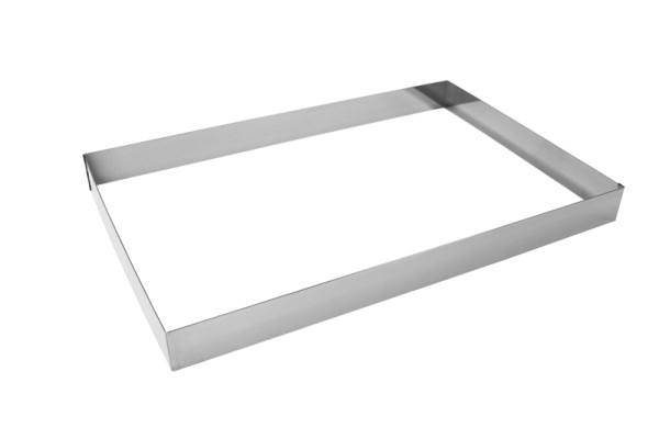 Cercle à gâteau Schneider "rectangle", 38 x 58 x 5 cm, acier inoxydable, épaisseur du matériau : 1,5 mm, 155399