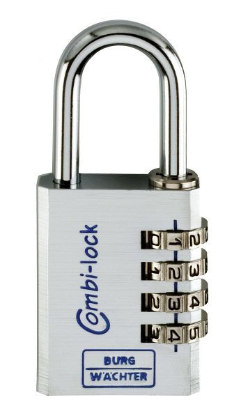 Cadenas à numéro BURG-WÄCHTER Combi 90 40 Chromo SB, HxLxP (extérieur) : 90,2 x 39,8 x 15,7 mm, UE : 5 pièces, 3651