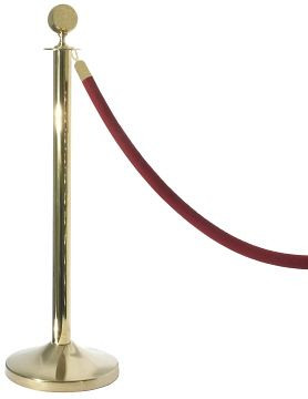 Poteau de barrière Contacto, doré, lot de 2, 1601/001