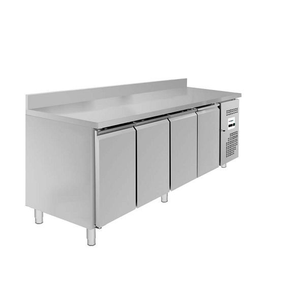 bergman BASICLINE 700 comptoir réfrigéré 4 portes avec dosseret - 553 l, 64801