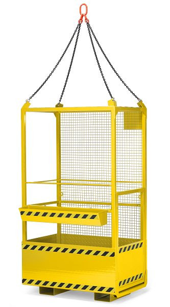 Nacelle de travail RR Industrietechnik, grutable RAK, RAL 1023 jaune signalisation, 120000099