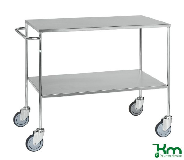 Chariot de table Kongamek, 4 roulettes, 1000 x 580 x 870 mm, KM271
