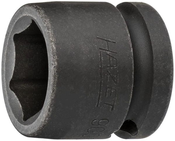Impact Hazet, douille tournevis machine, 6 pans, carré creux 12,5 mm, 19 mm, version extra courte, 900SK-19