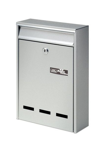 Boîte aux lettres BURG-WÄCHTER Pocket 5871 SI, 2 x clés, HxLxP (extérieur) : 315 x 215 x 75mm, argent, 61020