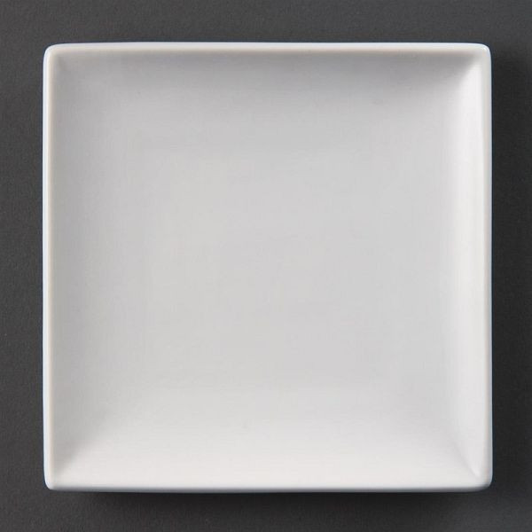 OLYMPIA Assiettes carrées 14 cm, UE: 12 pièces, U153