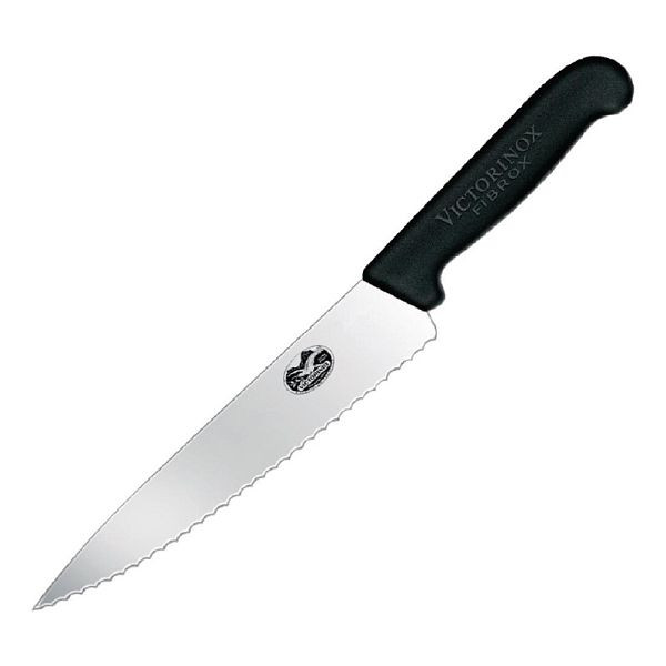 Couteau d'office Victorinox Fibrox dentelé 22cm, CC266