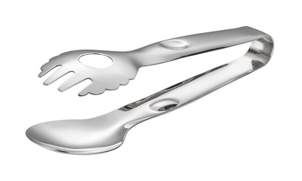 Pince à salade APS -TIDLOS-, longueur totale : 22 cm, acier inoxydable, poli, fendue d'un côté, taille de la lame : 5 x 2 cm, 75842