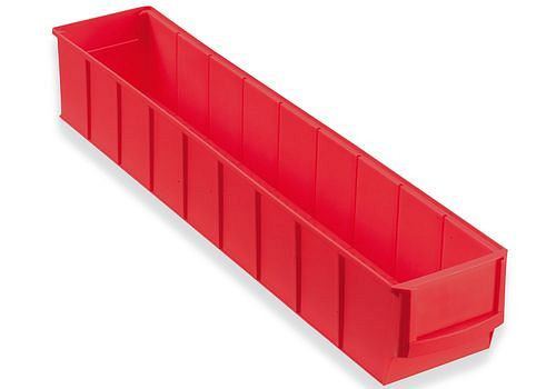 Boîtes à étagères DENIOS classic-line A3-S, PP, 91 x 500 x 81 mm, rouge, UE : 16 pièces, 265-160