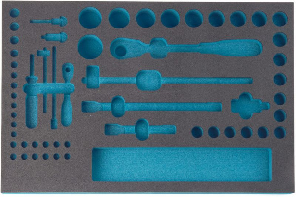 Insert en mousse souple à 2 composants Hazet, pour 163-57/56, dimensions / longueur : 519 mm x 342 mm, 163-57L