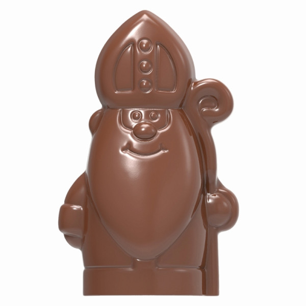 Moule à chocolat Schneider - Père Noël, 275 x 135 x 30 mm - double forme recto/verso / 100 x 59 x 21 mm, 55,5 + 49 g, 1 x 4 pièces, 421868