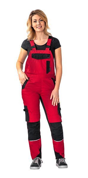 Salopette femme Planam Norit, rouge/noir, taille 36, 6537036