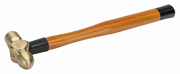 Bahco English Ball Peg Marteau de serrurier Manche en bois anti-étincelles Aluminium Bronze 450g NS506-450