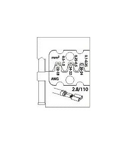 Insert de module GEDORE pour prises plates, 2,8, 1830635