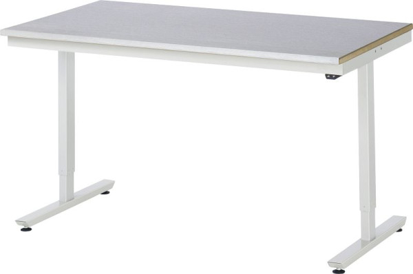 Table de travail RAU série adlatus 150, L1500 x P800 x H720-1120 mm, 08-AT-150-080-ES