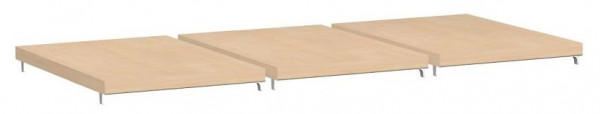 geramöbel 3 étagères pour rayonnage avec supports d'étagère, hêtre, N-381711-B