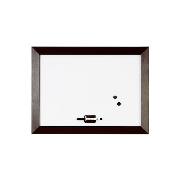 Tableau blanc Bi-Office Kamashi avec cadre en MDF marron 60x45cm, MM04001082