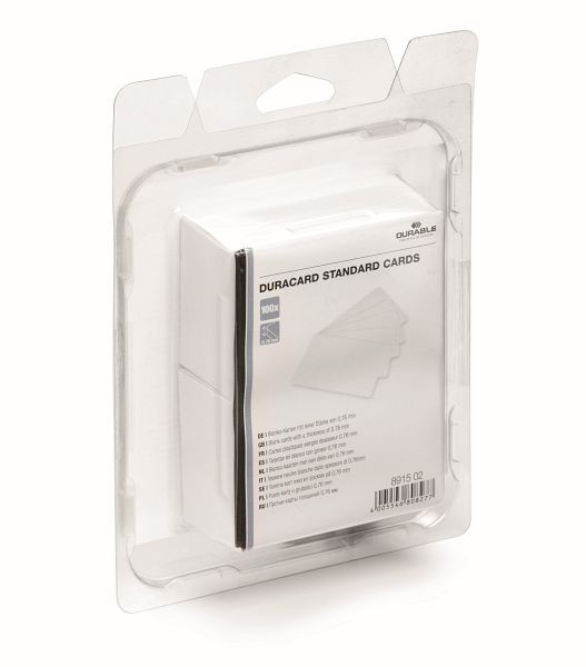 Carte DURACARD DURABLE Cartes en plastique standard, 100 pièces, UE: 100 pièces, 891502