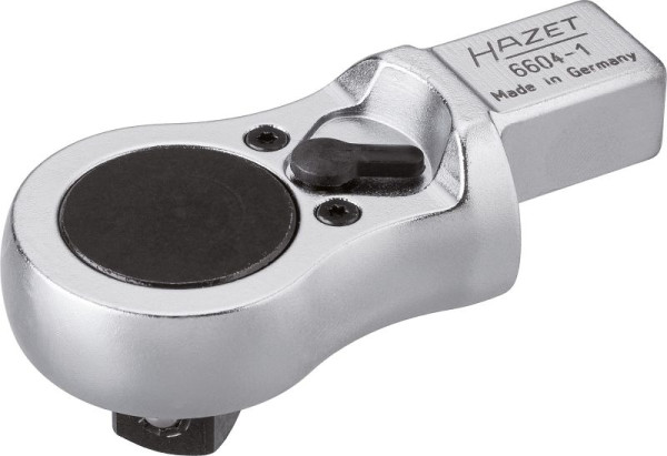 Insert à cliquet réversible Hazet, insert carré 14 x 18 mm, carré plein 12,5 mm, longueur : 81 mm, nombre de dents : 40, 6604-1