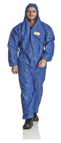 Combinaison ProSafe Light, matériau SMS, capuche, bleu, taille XL, UE : 50 pièces, SMSB-XL