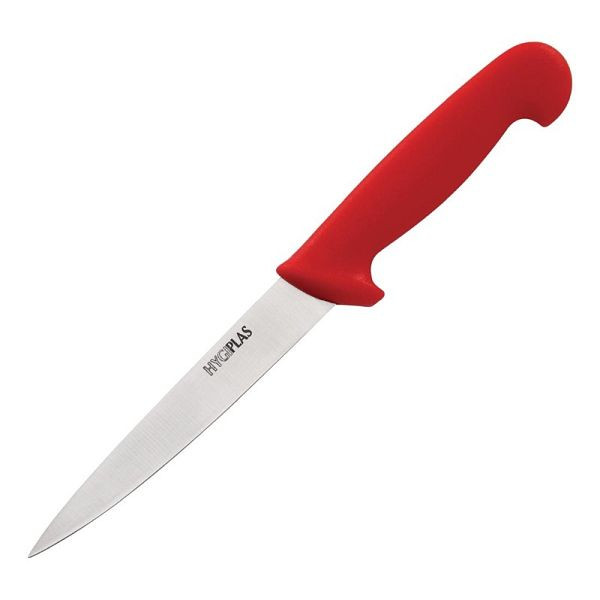 Couteau à fileter Hygiplas 15cm rouge, C889