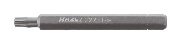 Embout Hazet, six pans plein 6,3 (1/4 pouce), profil intérieur TORX®, T25, version longue, ouverture de clé : T25, 2223LG-T25
