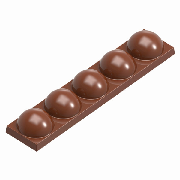 Moule à chocolat Schneider - Boule Kevin, 275 x 135 x 24 mm / 117,5 x 25 x 14,5 mm, 32 g, 1 x 8 pièces, 421854