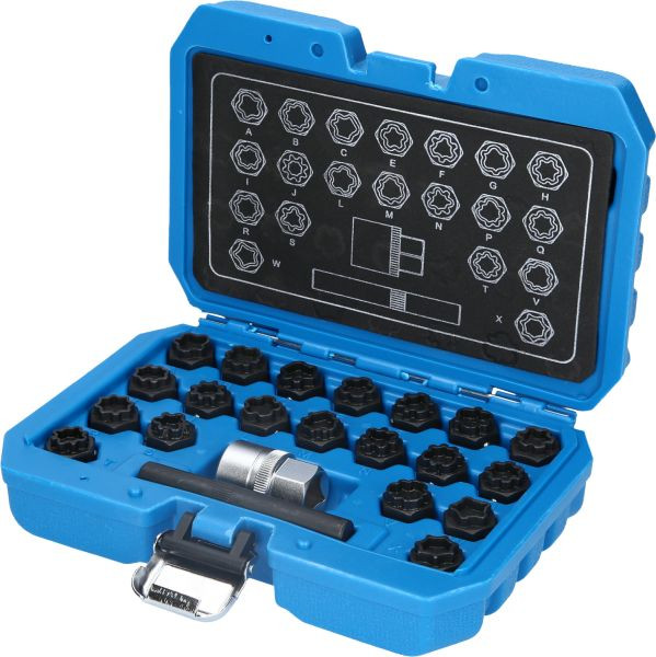 Assortiment de serrures de jante Brilliant Tools pour Audi, 22 pièces, BT691360