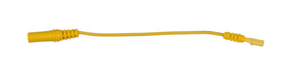 KS Tools Prise d'entrée 4,0 mm vers prise adaptateur de test 3,0 mm plate (jaune), 150.0964
