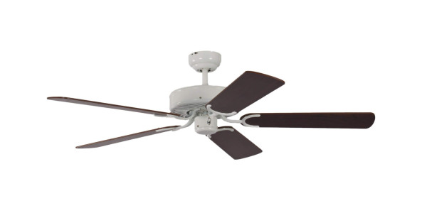 Ventilateur de plafond Pepeo Potkuri blanc / acajou 132 cm avec chaînette, 13312010132v4