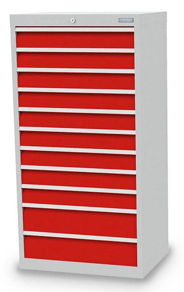 Armoire à tiroirs Bedrunka+Hirth, profondeur 500 mm, R 24-16, nombre de tiroirs : 11, dimensions en mm (LxPxH) : 680 x 500 x 1319, capacité de charge 50 kg, 613 920