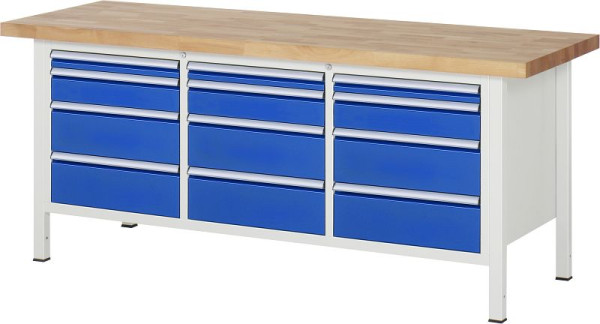 Etabli RAU série 8000 - modèle 8580, L2000 x P700 x H840-1040 mm, 13-8580A2-207B4H.11
