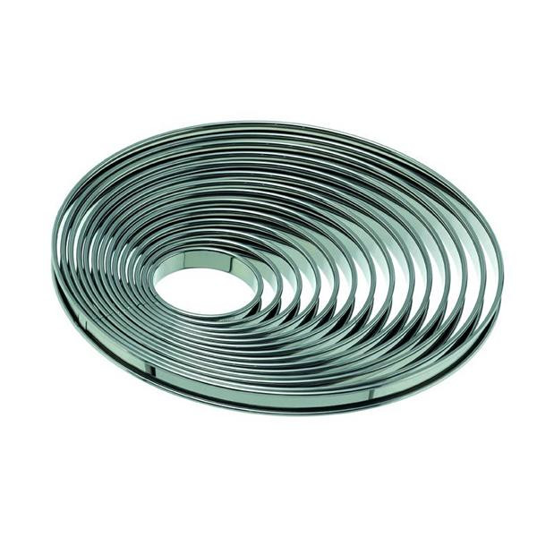 Cercle à gâteau Schneider rond, avec bordure 340 mm, acier inoxydable, 162340