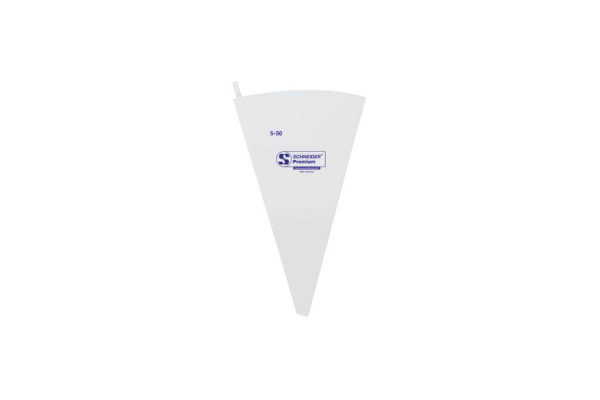 Poche à douille Schneider, 5-50 cm, "Premium" en bleu, collée, 350255