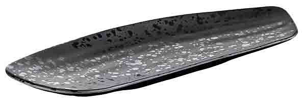 Plateau APS -GLAMOUR-, 30 x 11 cm, hauteur : 3 cm, mélamine, noir, 84379